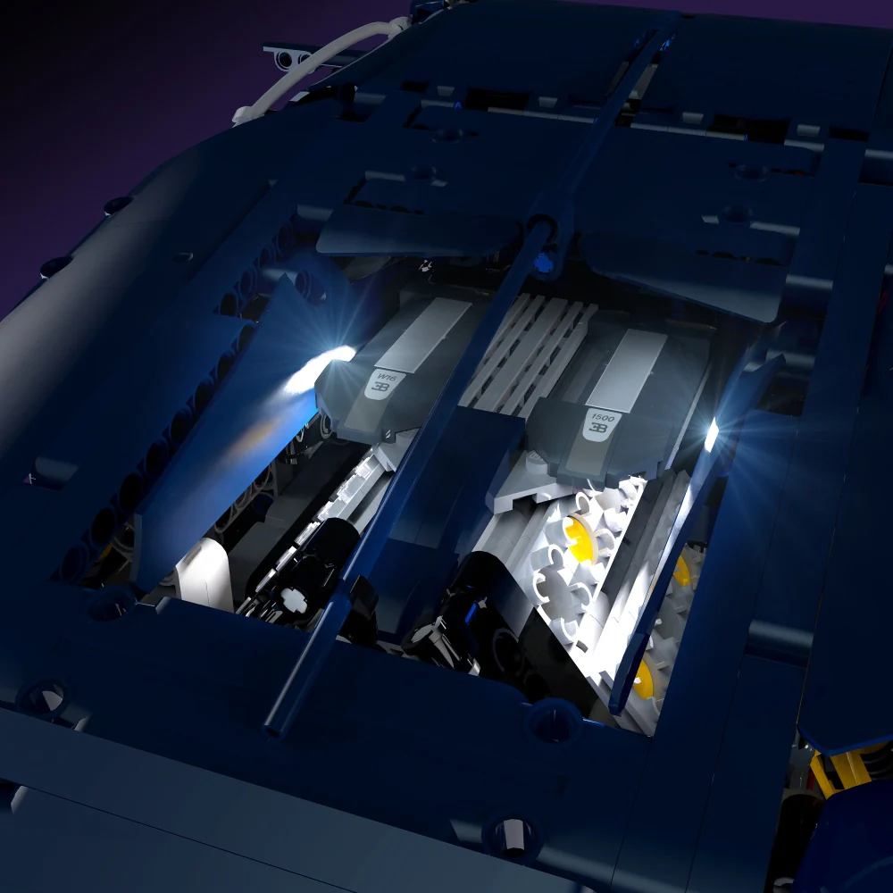 Light Kit for LEGO® Bugatti Chiron #42083 - Image 3