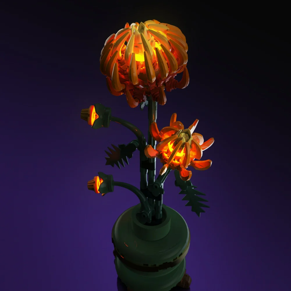 Light Kit for LEGO® Chrysanthemum #10368 - Image 3