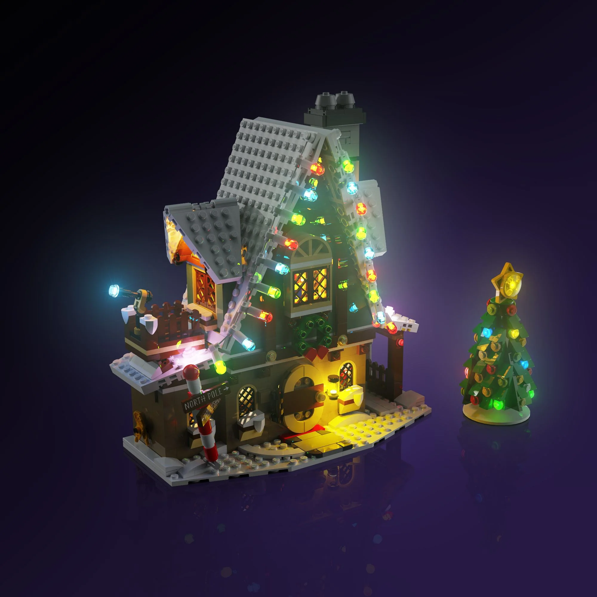 Light Kit for LEGO® Elf Club House #10275 - Image 3