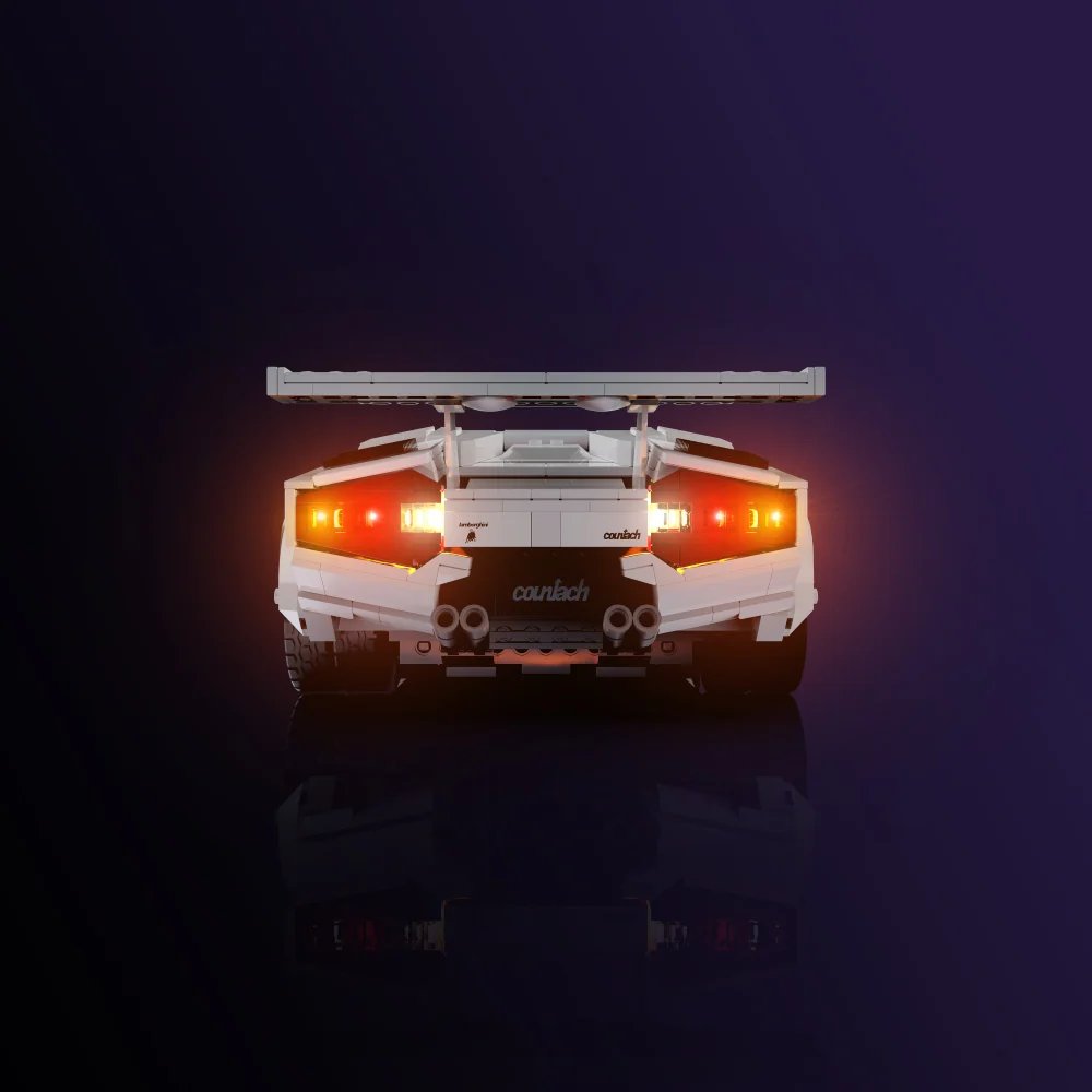 Light Kit for LEGO® Lamborghini Countach 5000 Quattrovalvole #10337 - Image 5