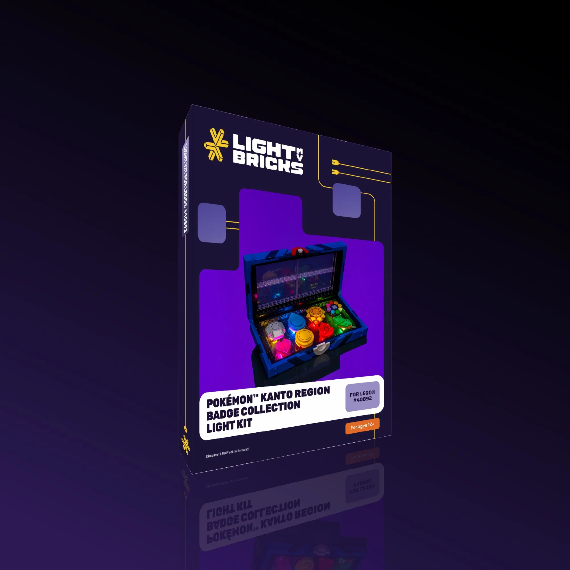 Light Kit for LEGO® Pokémon™ Kanto Region Badge Collection #40892 - Image 9