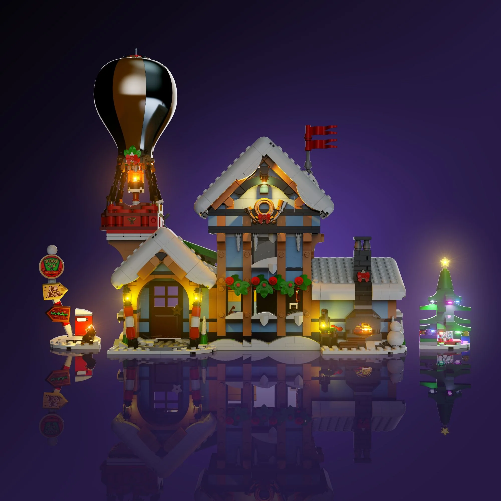 Light Kit for LEGO® Santa's Post Office #10339 - Image 3