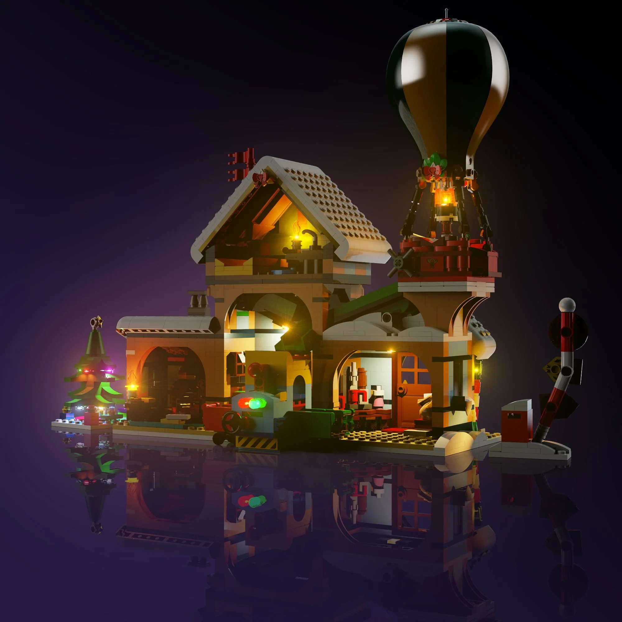 Light Kit for LEGO® Santa's Post Office #10339 - Image 5