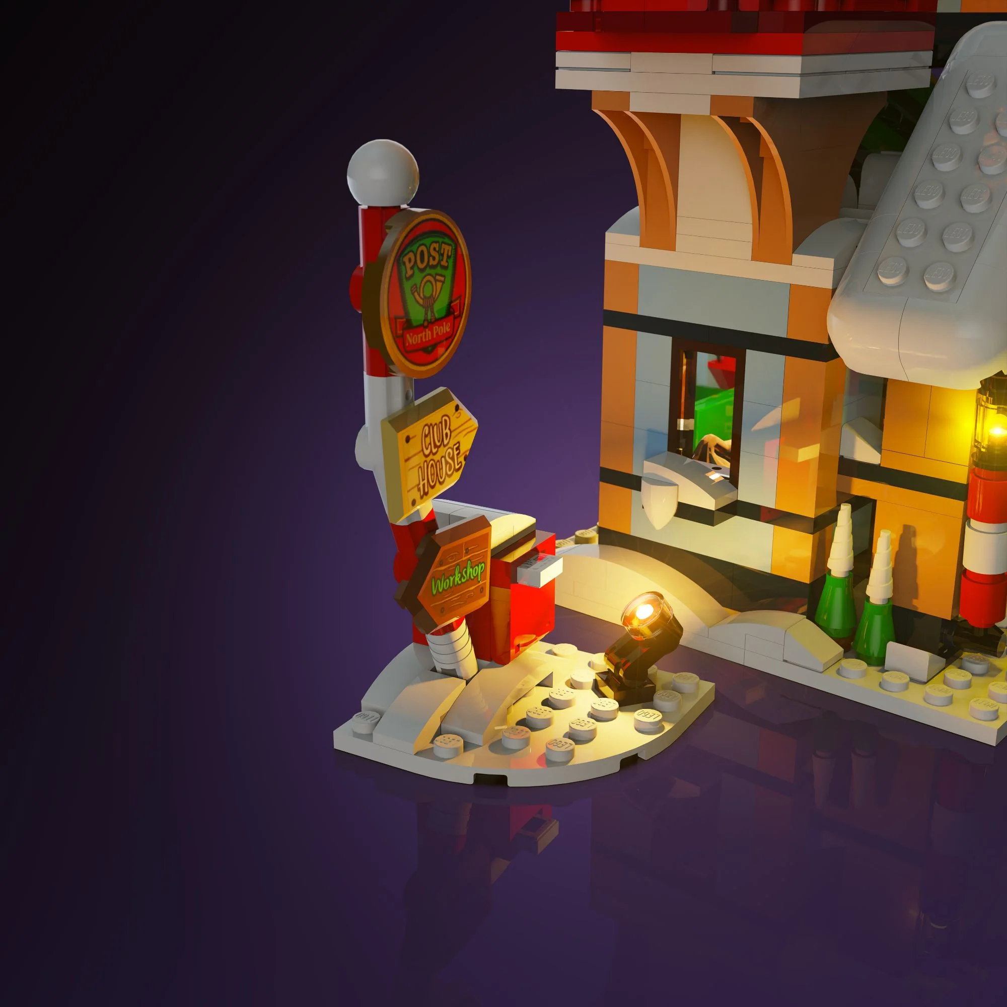 Light Kit for LEGO® Santa's Post Office #10339 - Image 9