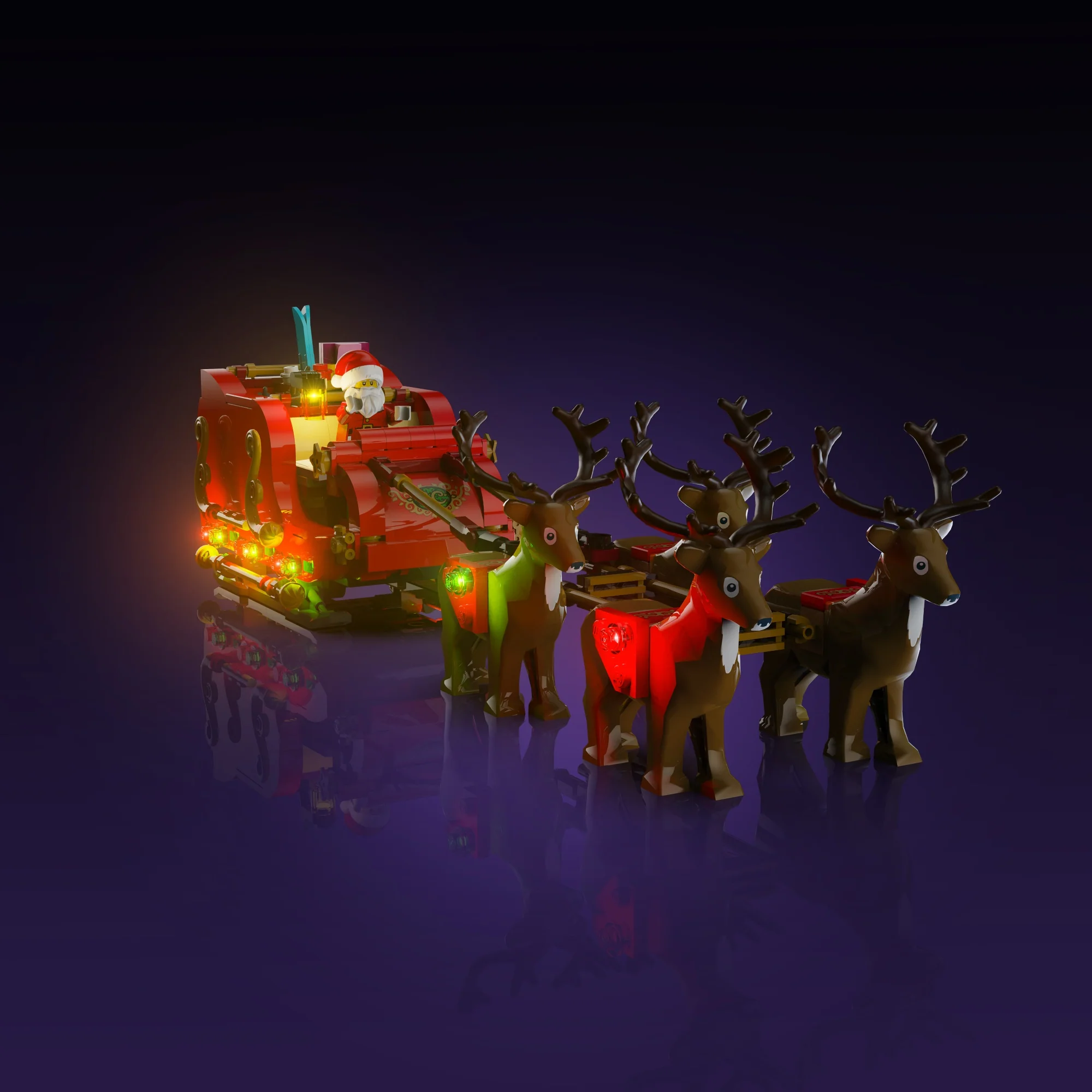 Light Kit for LEGO® Santa's Sleigh #40499 - Image 3