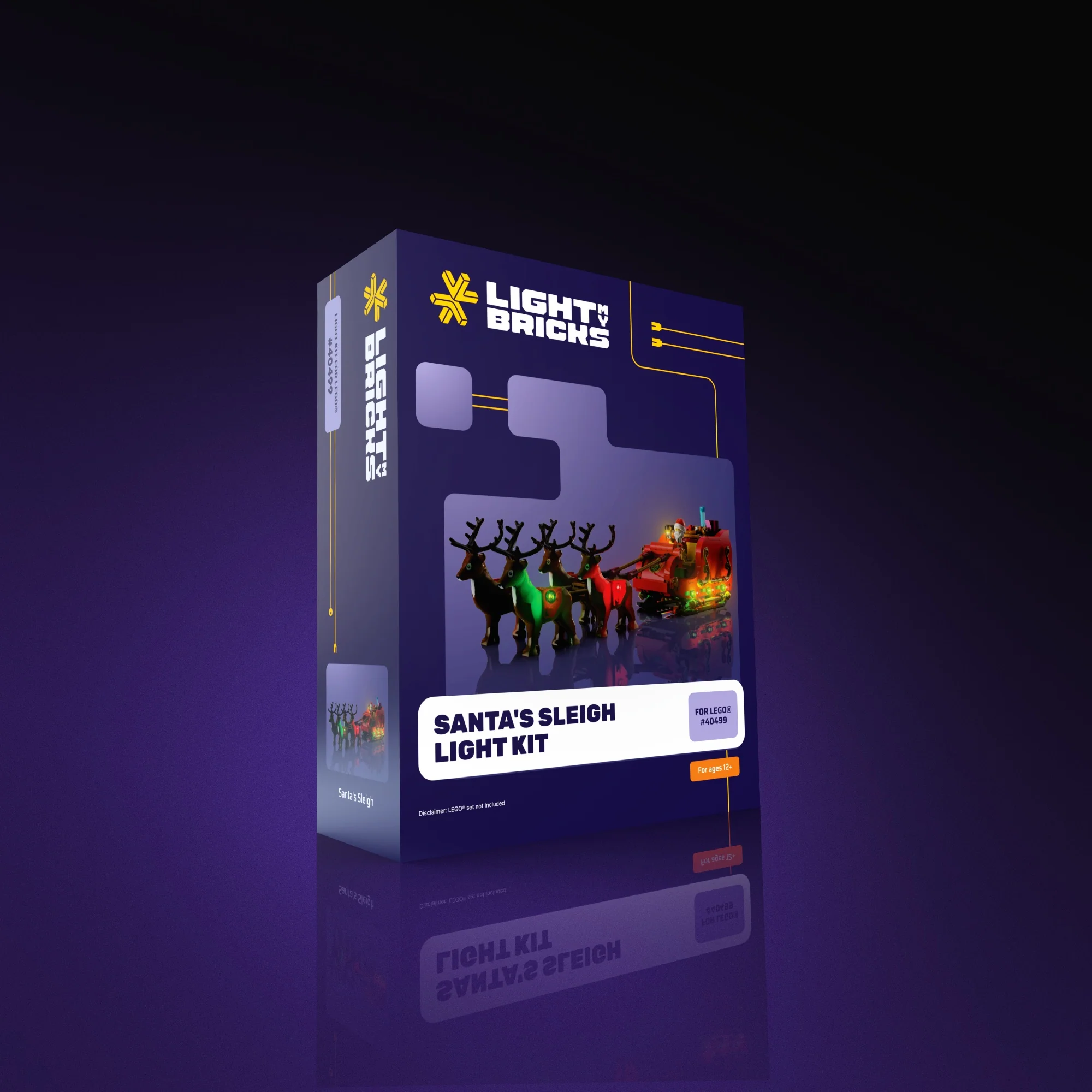 Light Kit for LEGO® Santa's Sleigh #40499 - Image 8