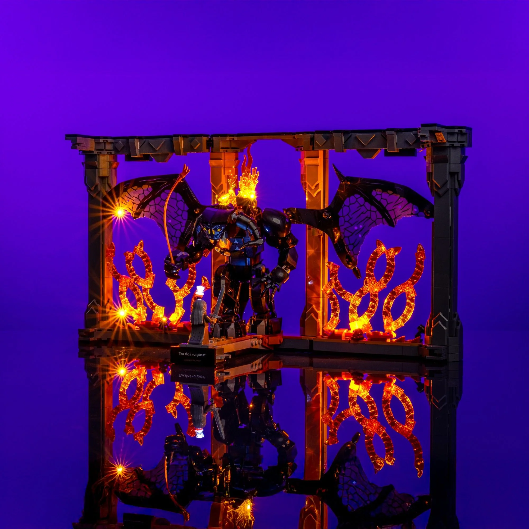 Light Kit for LEGO® The Lord of the Rings Balrog™ Book Nook #10367 - Image 5