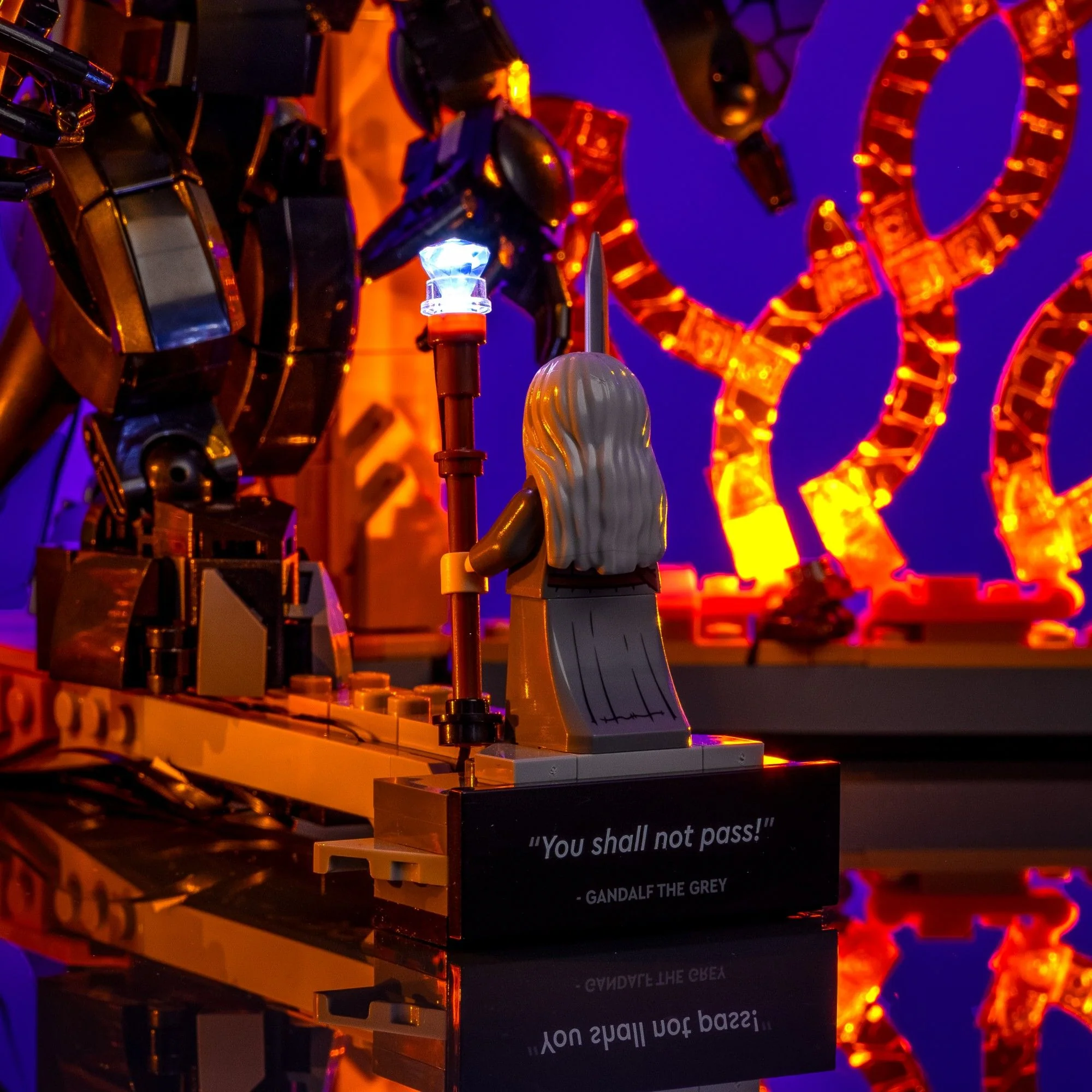 Light Kit for LEGO® The Lord of the Rings Balrog™ Book Nook #10367 - Image 9