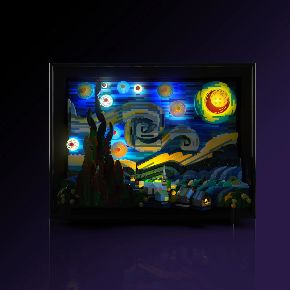 Light Kit for LEGO® Vincent van Gogh - The Starry Night #21333 - Image 3