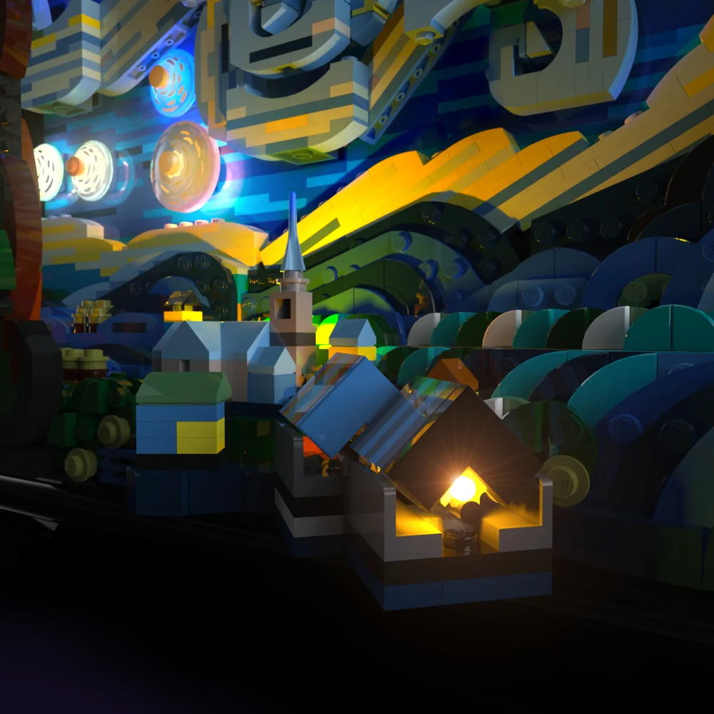 Light Kit for LEGO® Vincent van Gogh - The Starry Night #21333 - Image 5