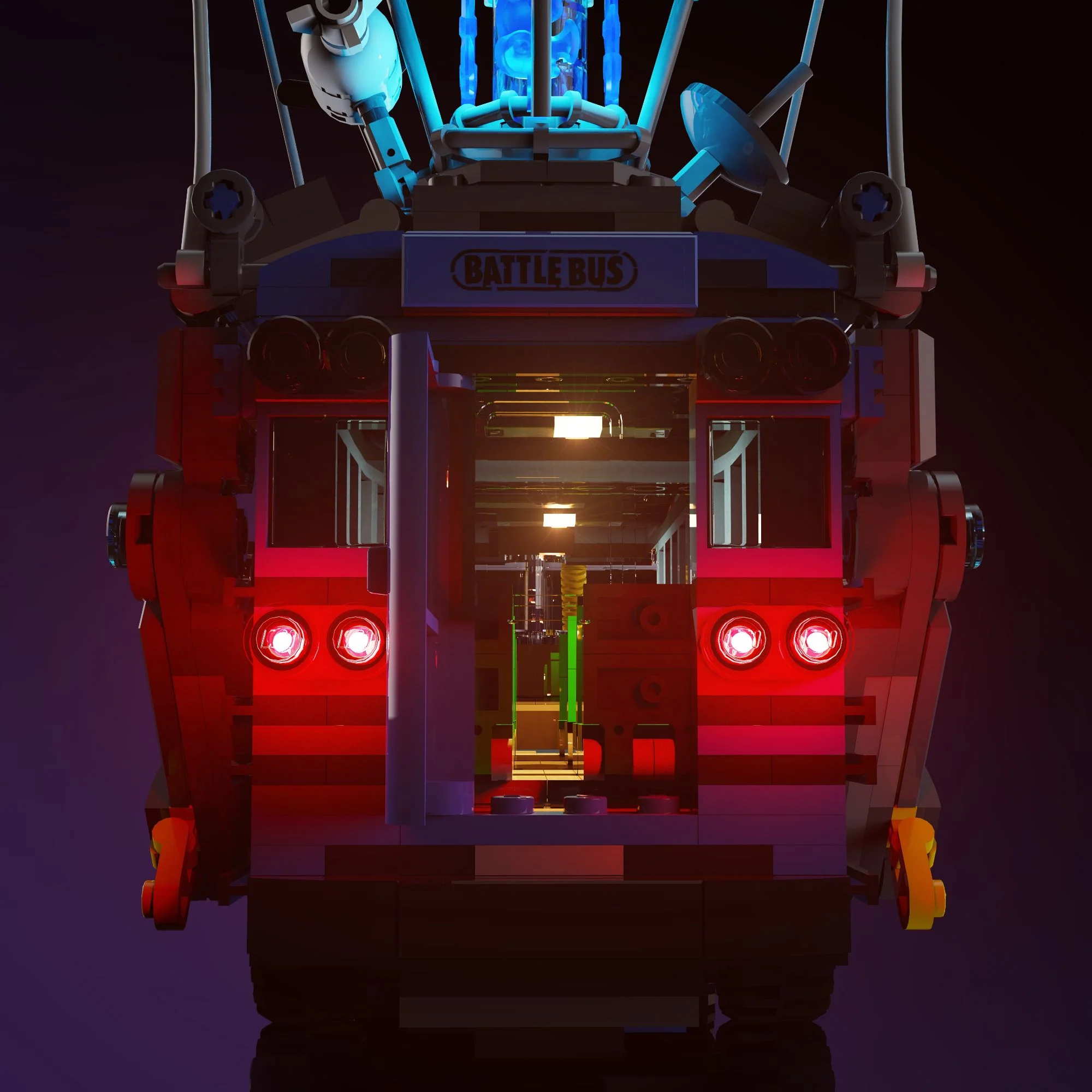 Light Kit for LEGO® Fortnite Battle Bus #77073 - Image 8